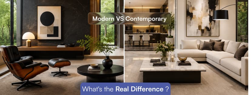 modern vs contemporary interior design