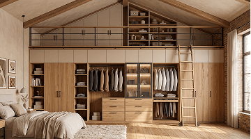 Loft-Integrated Wardrobes